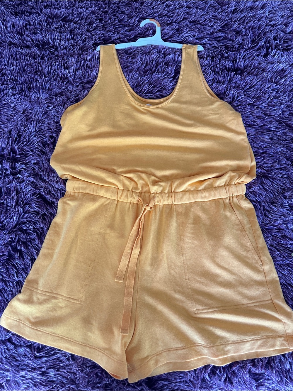 Loft Lou & Grey Sunshine Yellow Drawstring Romper - Picture 4 of 11